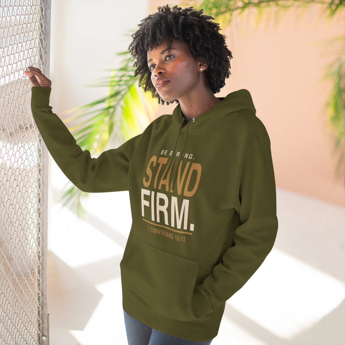 Stand Firm Christian Hoodie | 1 Corinthians 16:13