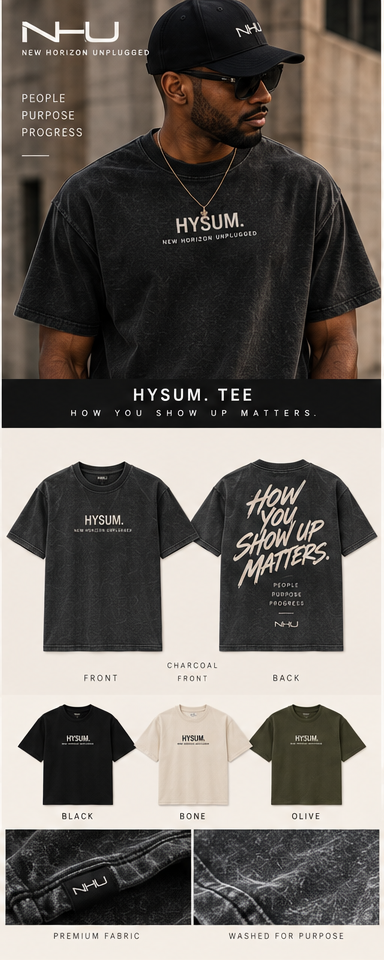 HYSUM Heavyweight Tee by New Horizon Unplugged