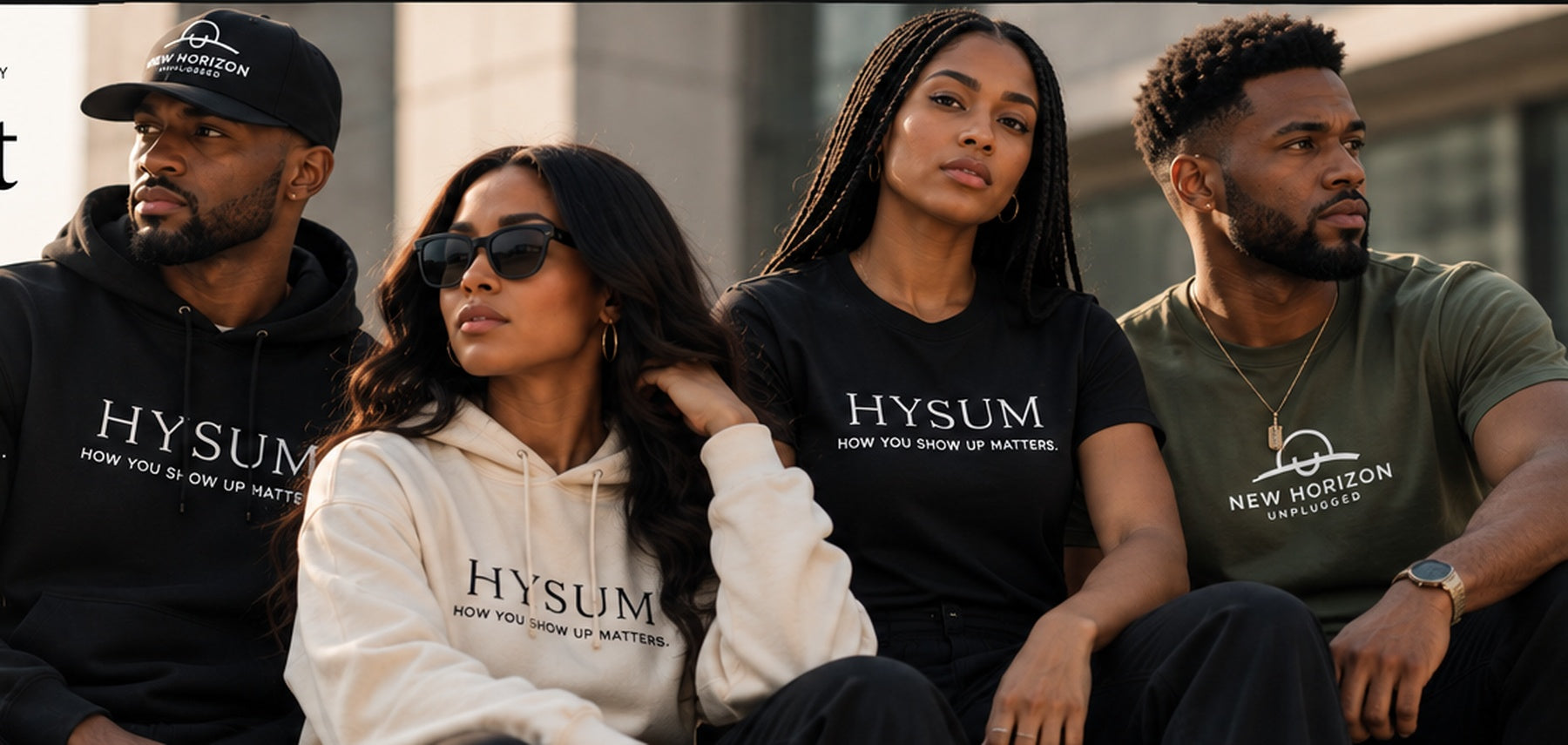 New Horizon Unplugged HYSUM brand models lifestyle hero